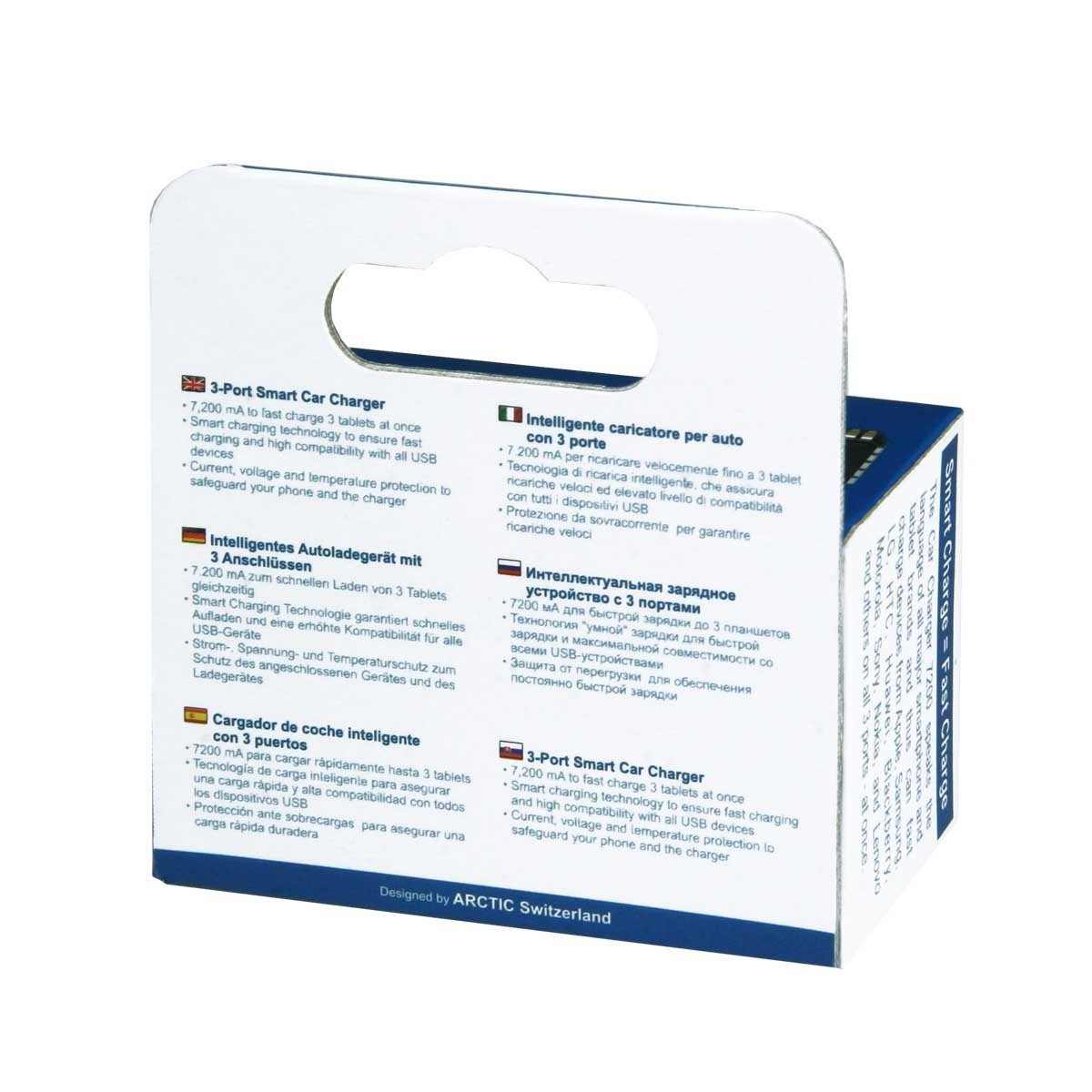 Arctic Car Charger 7200mA 36W 3x USB