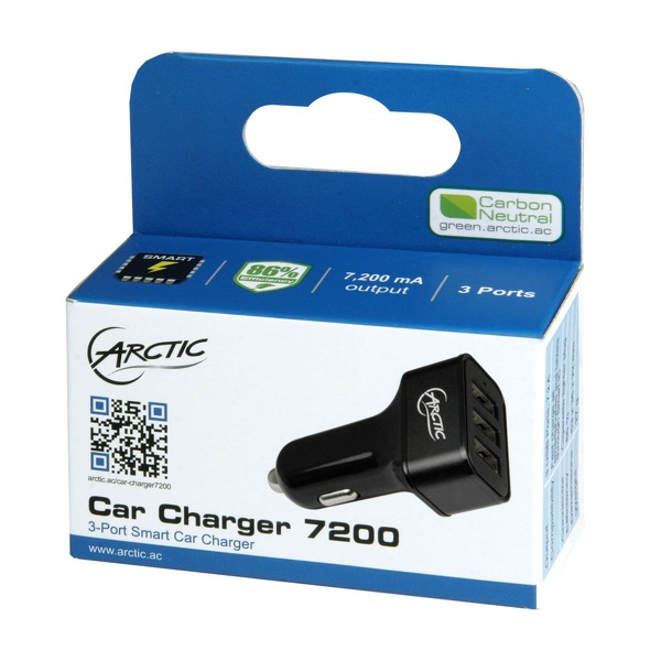 Zdjęcie produktu: Arctic Car Charger 7200mA 36W 3x USB