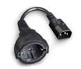 Miniatura zdjęcia: Gembird PC-SFC14M-01 kabel zasilający z UPS - [M] IEC320 C14 do [F] Schuko EU