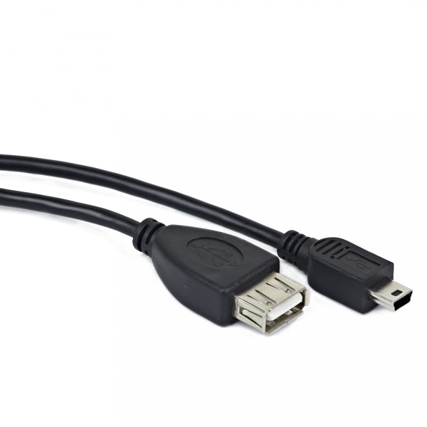 Zdjęcie produktu: Gembird Adapter Mini USB BM do USB 2.0 AF OTG 15cm