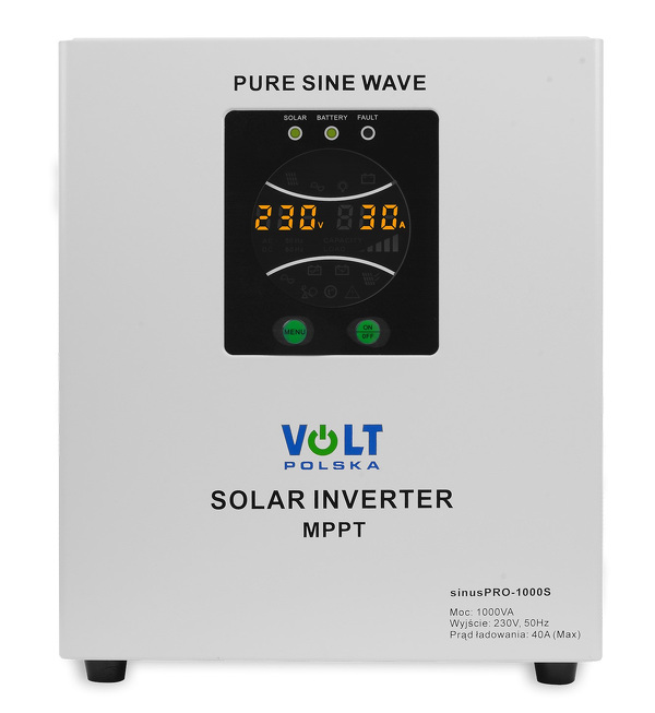 Zdjęcie produktu: Inwerter solarny Sinus Pro 1000 S 12/230V (700/1000W) + 30A MPPT (50V) Zdjęcie produktu: Inwerter solarny Sinus Pro 1000 S 12/230V (700/1000W) + 30A MPPT (50V)