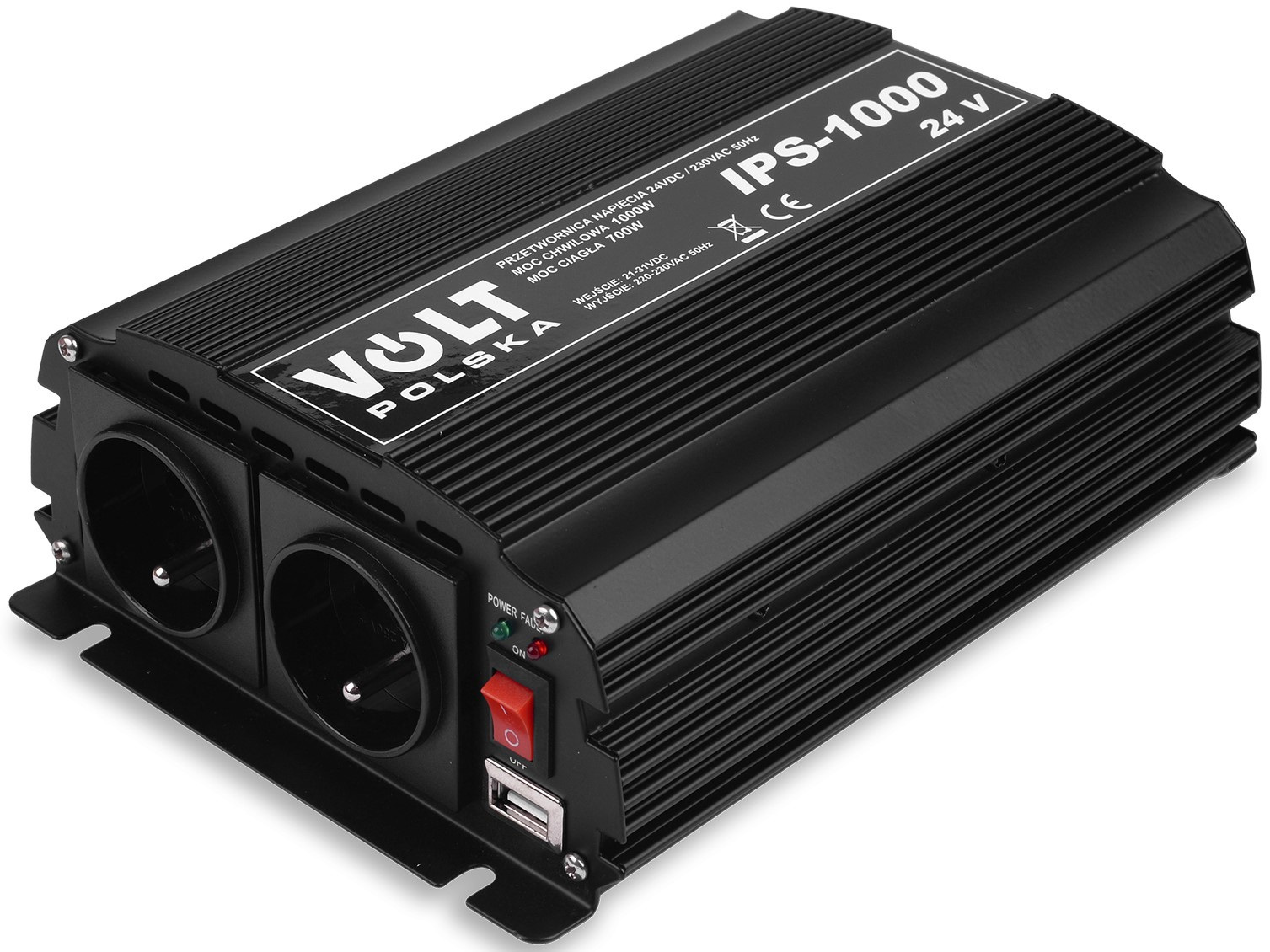 Volt IPS-1000 24V 3IPS100024 Przetwornica napięcia 700/1000W 24/230V