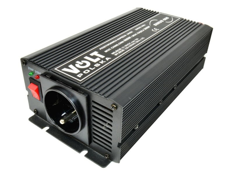 Zdjęcie produktu: Volt 3SIP060024 SINUS-600 24V przetwornica 300/600W 24/230V