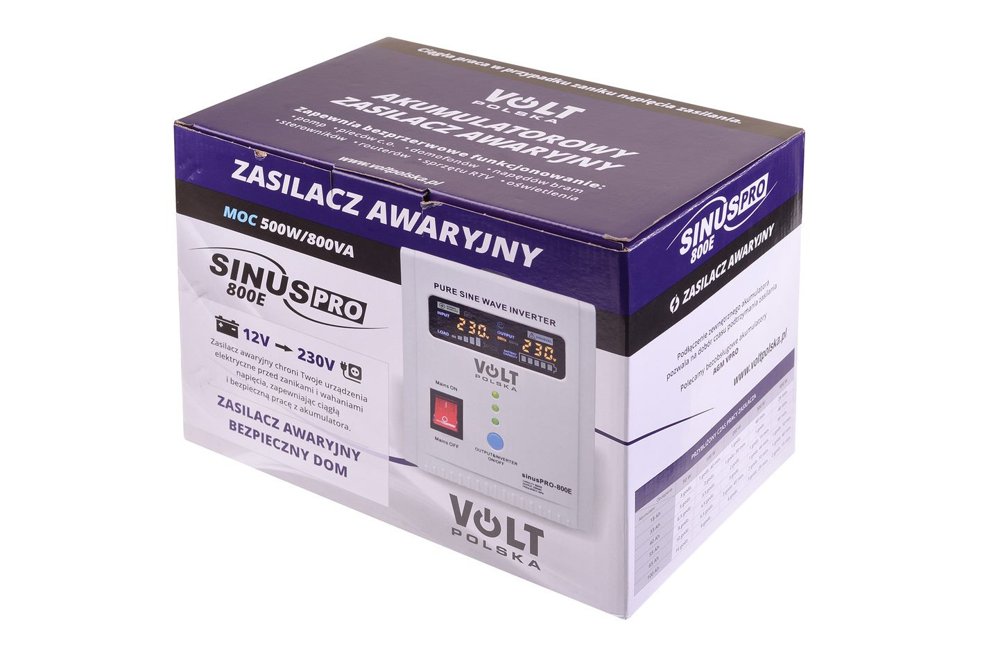 Volt Sinus PRO 800E 12V 500W (3SP080012E)