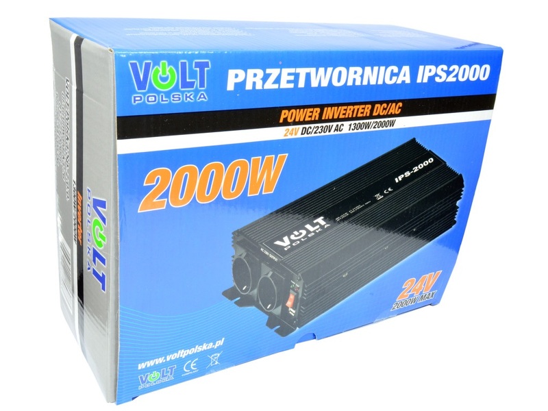 Zdjęcie produktu: Volt IPS-2000 24V 3IPS200024 - Przetwornica napięcia 2000W (1300/2000W) 24/230V
