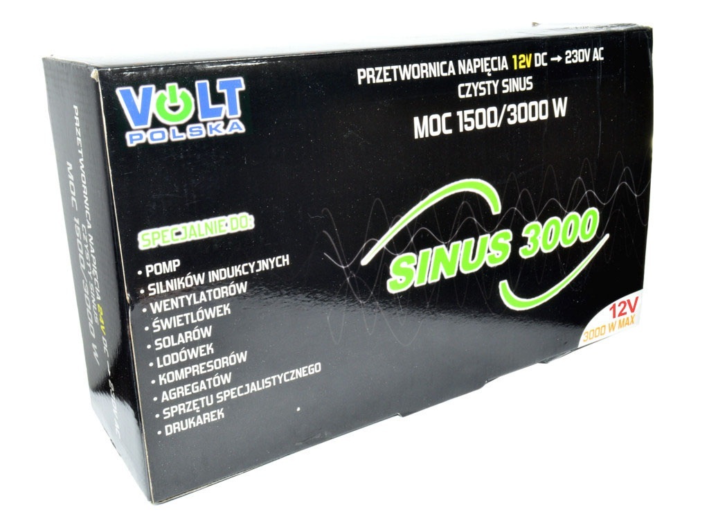 Volt 3SIP300012 SINUS-3000 12V przetwornica 1500/3000W 12/230V