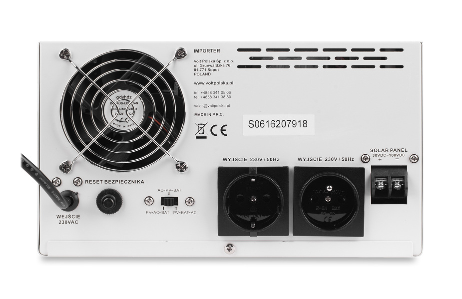 Zdjęcie produktu: Inwerter solarny Sinus Pro 2000 S 24/230V (1400/2000W) + 40A MPPT (100V)