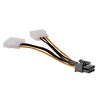 Akasa Adapter 2 x Molex 4-pin na 1 x PCI-E 6-pin 20cm (AK-CB4-6)