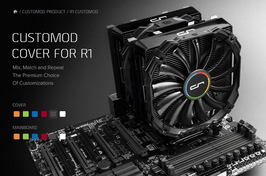 Pokrywa Cryorig Customod dla chłodzenia R1 czarna (CR-CCB)