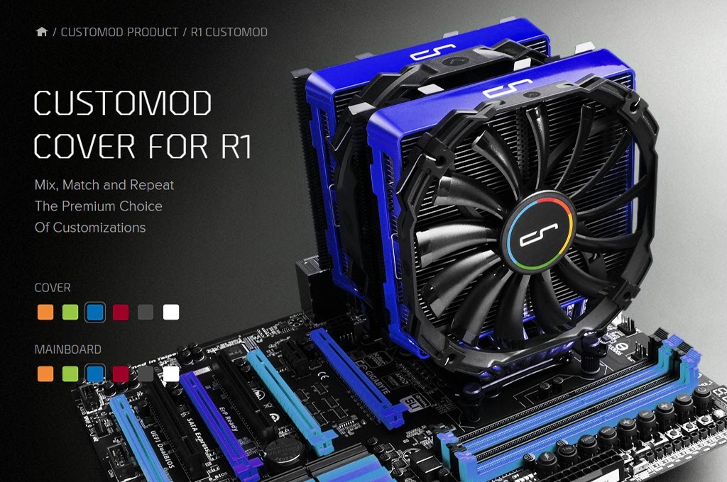 Pokrywa Cryorig Customod dla chłodzenia R1 niebieska (CR-CCI)