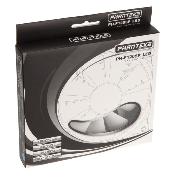 Zdjęcie produktu: Wentylator Phanteks PH-F120SP 120mm niebieskie LED