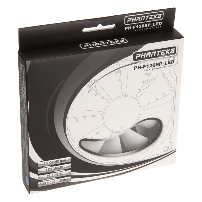 Wentylator Phanteks PH-F120SP 120mm niebieskie LED