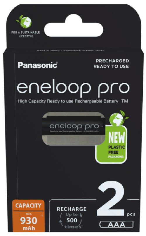 Panasonic Eneloop Pro R03/AAA 930mAh - opak. 2 akumulatorki (BK-4HCDE/2BE)