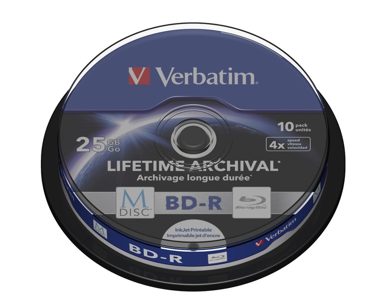 Zdjęcie produktu: Verbatim BD-R 25GB x4 M-Disc 10szt.