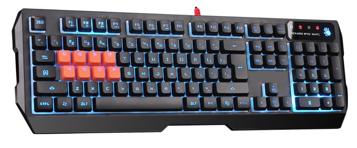 Zdjęcie produktu: Klawiatura A4TECH Bloody B188 USB Zdjęcie produktu: Klawiatura A4TECH Bloody B188 USB