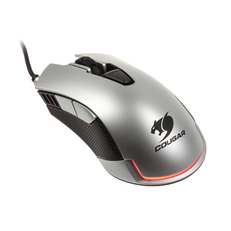 Mysz Cougar 530M gamingowa Optyczna, srebrna