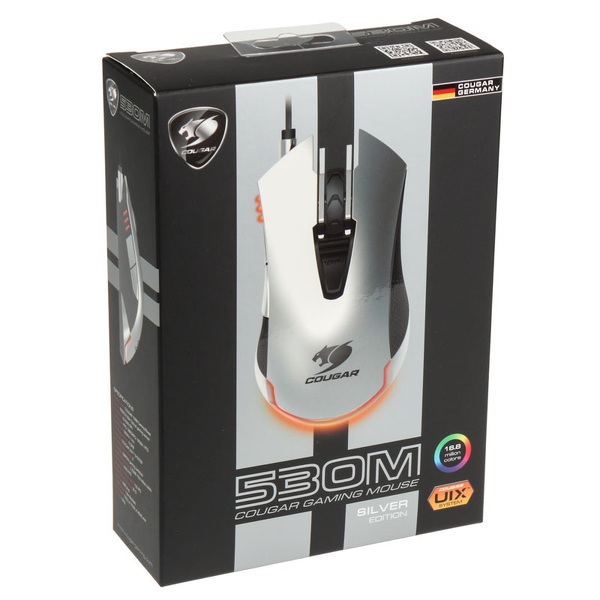 Zdjęcie produktu: Mysz Cougar 530M gamingowa Optyczna, srebrna