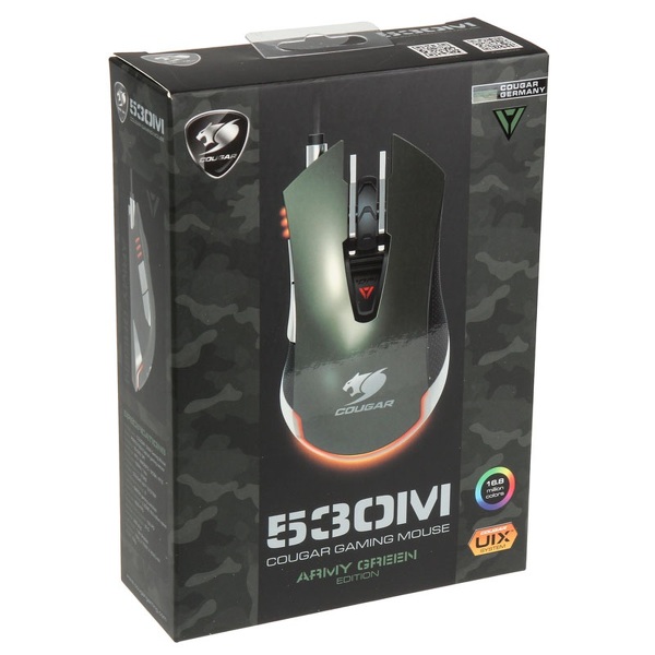 Zdjęcie produktu: Mysz Cougar 530M gamingowa Optyczna, Army green