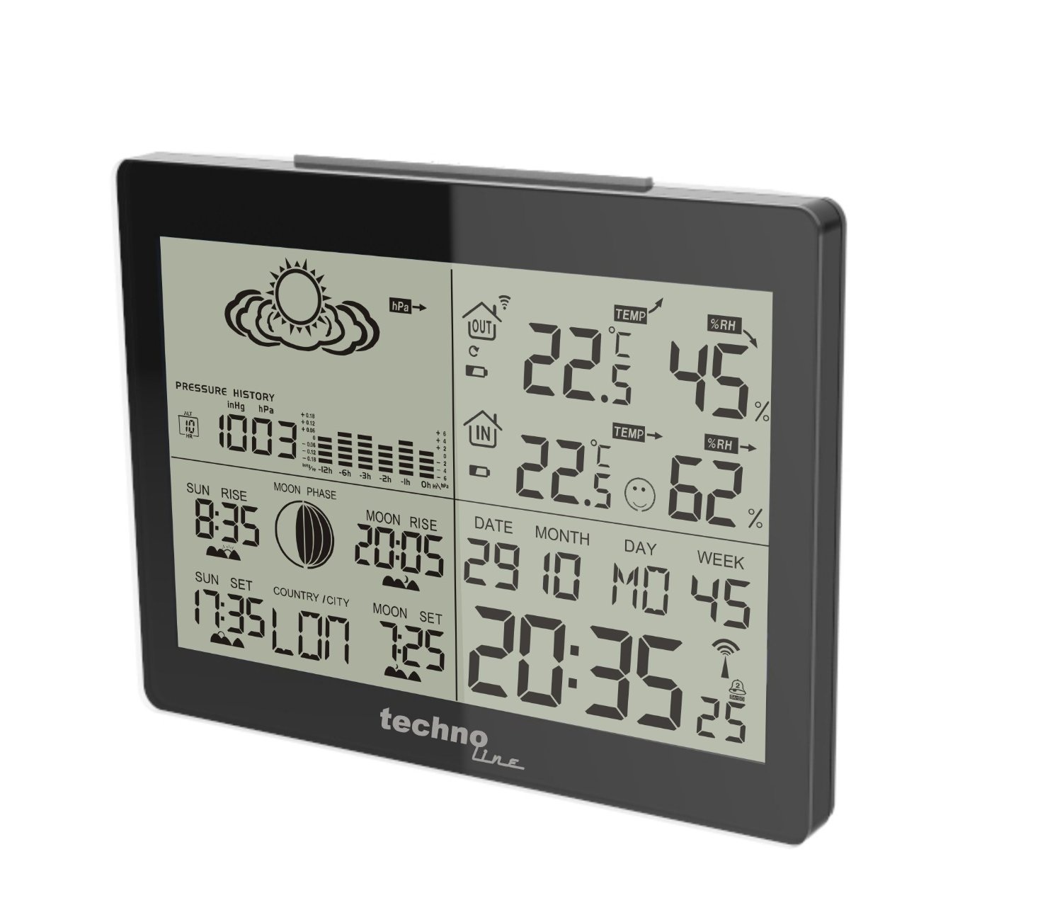 Technoline WS-6760 stacja pogody - czarna
