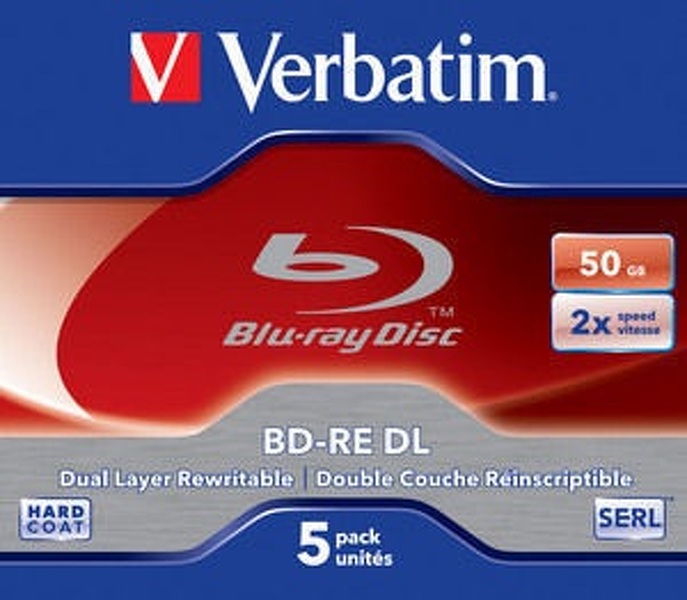 Zdjęcie produktu: Verbatim BD-RE DL 50GB 2x 5szt.