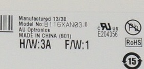 Matryca Au Optronics B116XAN03 11.6 40pin 1366x768 LED Mat