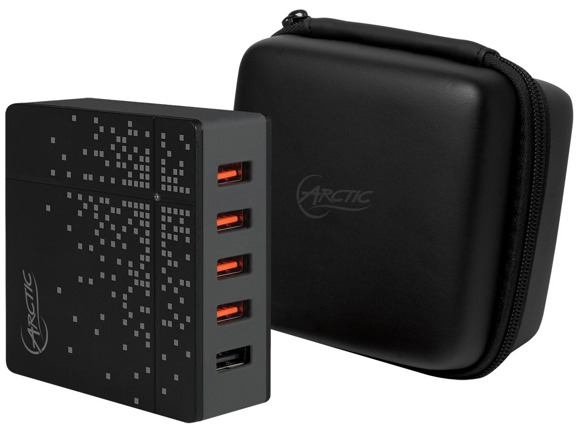 Zasilacz, ładowarka USB Arctic Global Charger 8000 5x USB (wtyczki EU, UK, US)