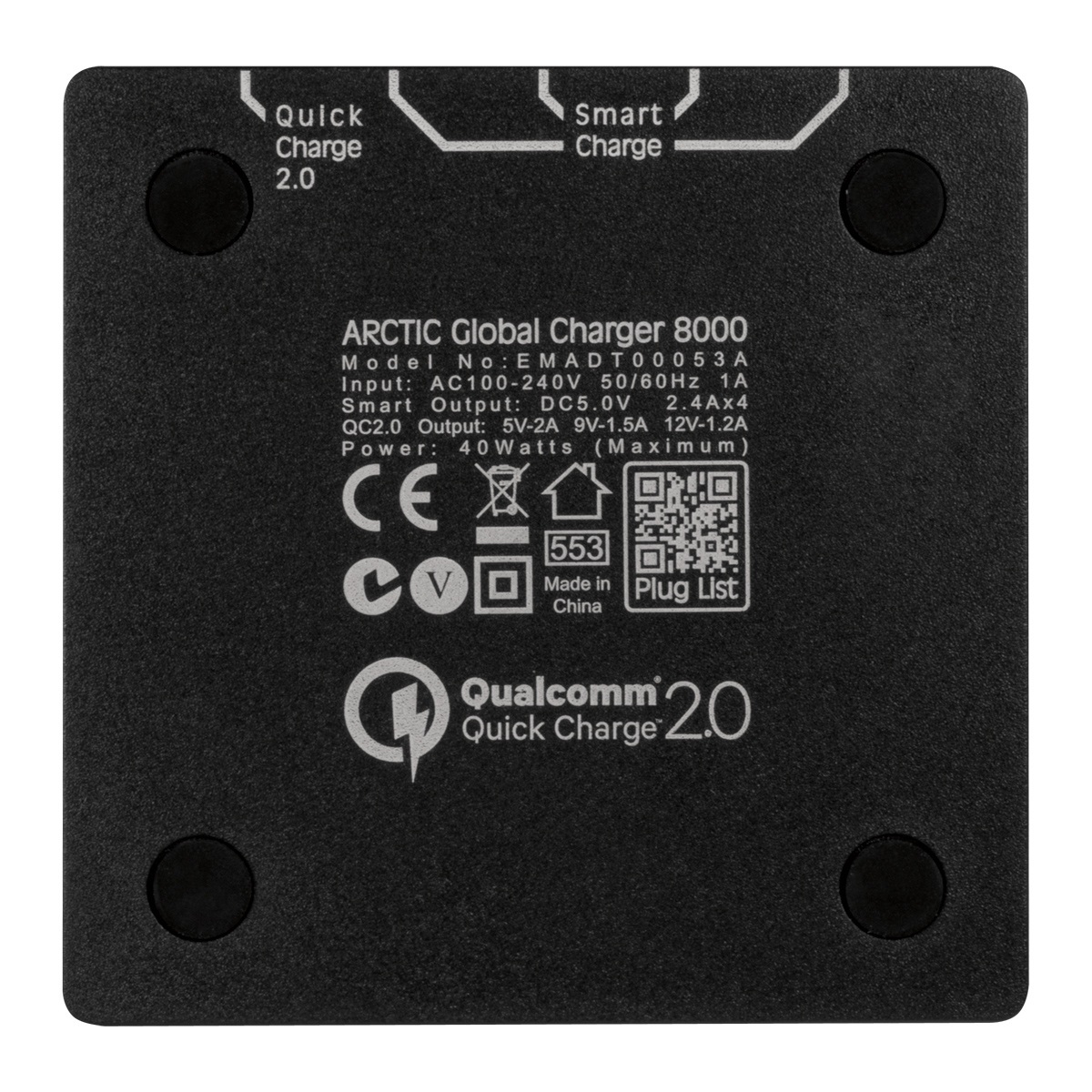 Zasilacz, ładowarka USB Arctic Global Charger 8000 5x USB (wtyczki EU, UK, US)