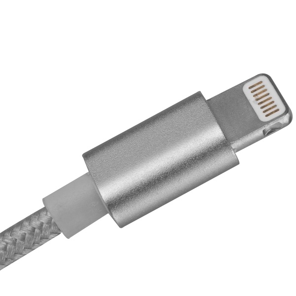 Zdjęcie produktu: SilverStone CPU03C (SST-CPU03C) obustronny USB-A do Lightning, certyfikat Apple MFi, grafitowy