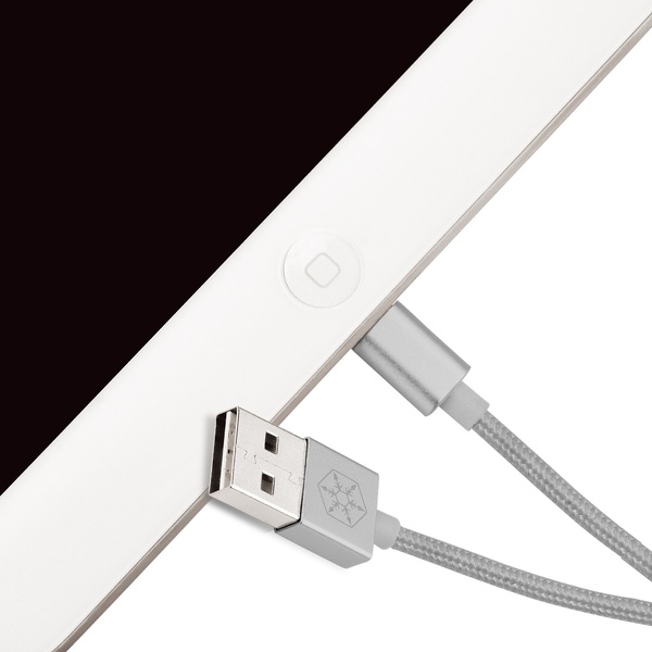 Zdjęcie produktu: SilverStone CPU03C (SST-CPU03C) obustronny USB-A do Lightning, certyfikat Apple MFi, grafitowy