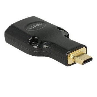 Delock 65664, adapter HDMI-A(F) do Micro HDMI-D (M) High Speed Ethernet 4K