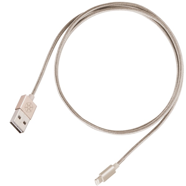 Zdjęcie produktu: SilverStone CPU03G (SST-CPU03G) obustronny USB-A do Lightning, certyfikat Apple MFi, złoty Zdjęcie produktu: SilverStone CPU03G (SST-CPU03G) obustronny USB-A do Lightning, certyfikat Apple MFi, złoty