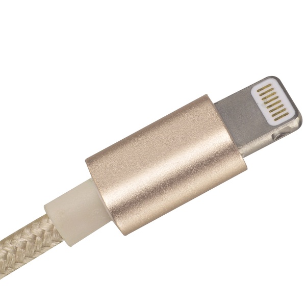Zdjęcie produktu: SilverStone CPU03G (SST-CPU03G) obustronny USB-A do Lightning, certyfikat Apple MFi, złoty Zdjęcie produktu: SilverStone CPU03G (SST-CPU03G) obustronny USB-A do Lightning, certyfikat Apple MFi, złoty