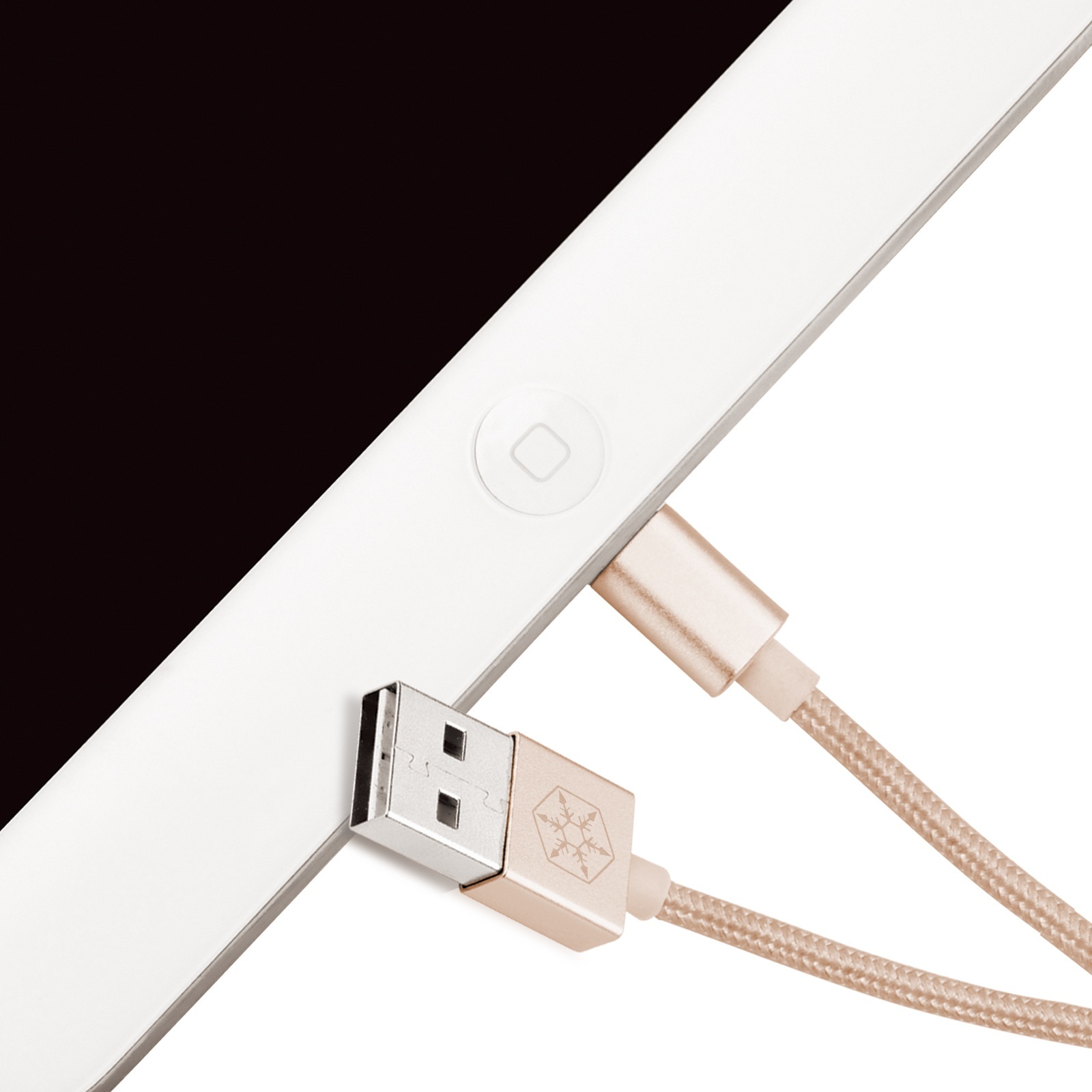 SilverStone CPU03G (SST-CPU03G) obustronny USB-A do Lightning, certyfikat Apple MFi, złoty SilverStone CPU03G (SST-CPU03G) obustronny USB-A do Lightning, certyfikat Apple MFi, złoty