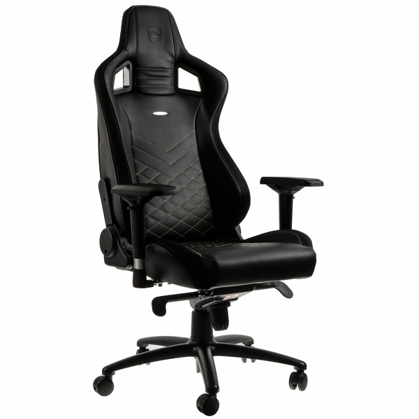 Zdjęcie produktu: noblechairs EPIC, czarny, złote obszycycie