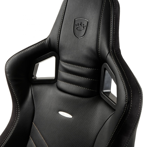 Zdjęcie produktu: noblechairs EPIC, czarny, złote obszycycie