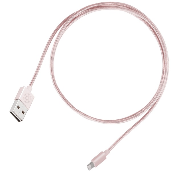 Zdjęcie produktu: SilverStone CPU03P (SST-CPU03P) obustronny kabel USB-A do Lightning, certyfikat Apple MFi, różowy