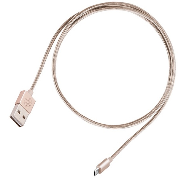Zdjęcie produktu: SilverStone CPU01G (SST-CPU01G) obustronny USB-A do obustronnego Micro-B, złoty