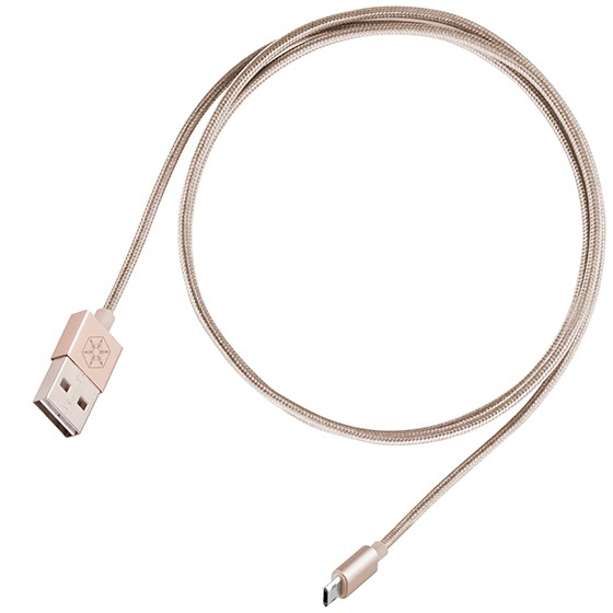 SilverStone CPU01G (SST-CPU01G) obustronny USB-A do obustronnego Micro-B, złoty