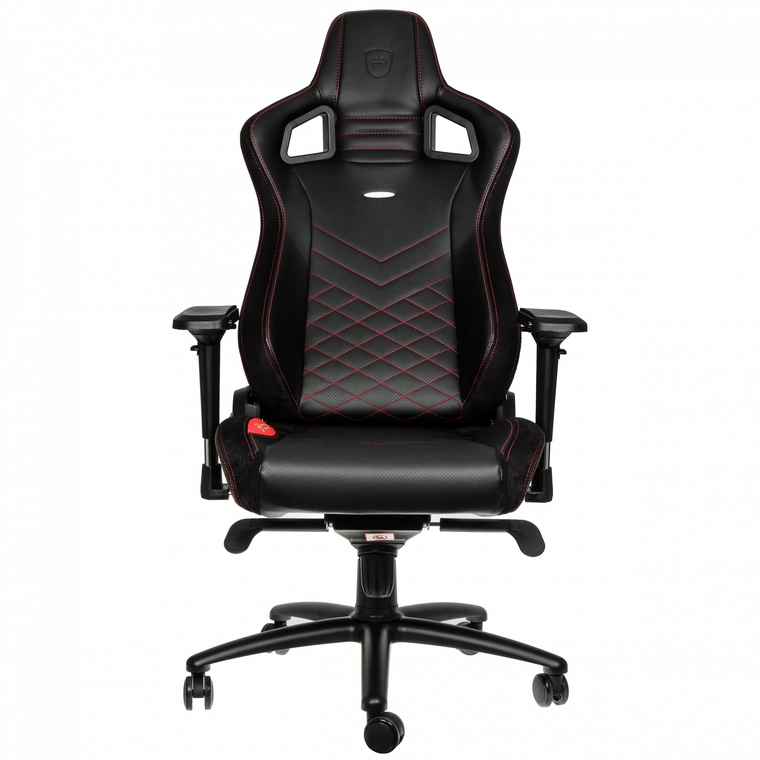noblechairs EPIC, czarny, czerwone obszycie