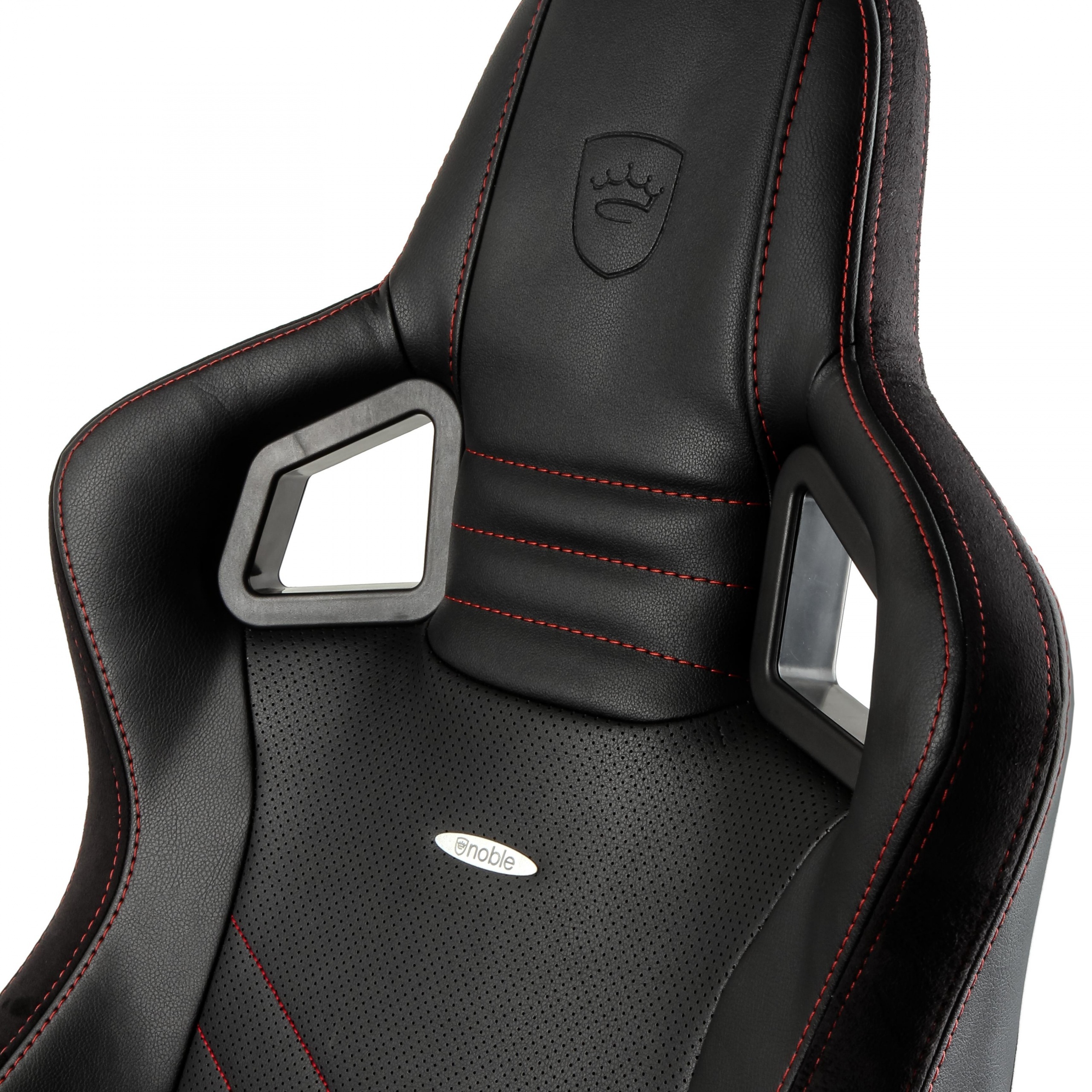 noblechairs EPIC, czarny, czerwone obszycie