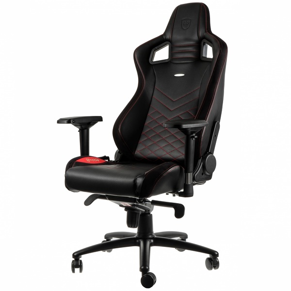 Zdjęcie produktu: noblechairs EPIC, czarny, czerwone obszycie