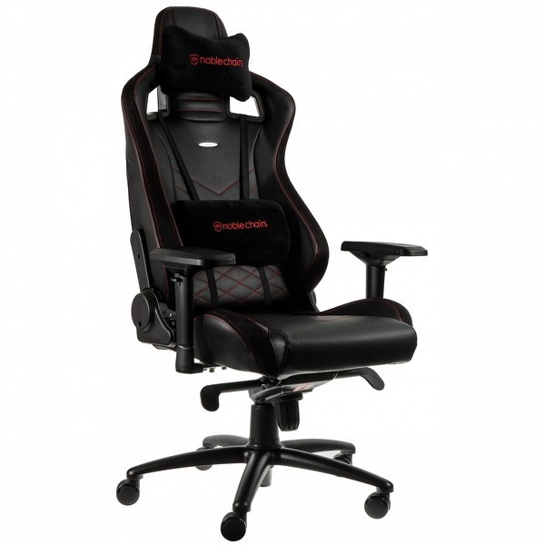 Zdjęcie produktu: noblechairs EPIC, czarny, czerwone obszycie