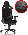 Fotel noblechairs EPIC, czarny, czerwone obszycie