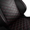 Miniatura zdjęcia: noblechairs EPIC, czarny, czerwone obszycie