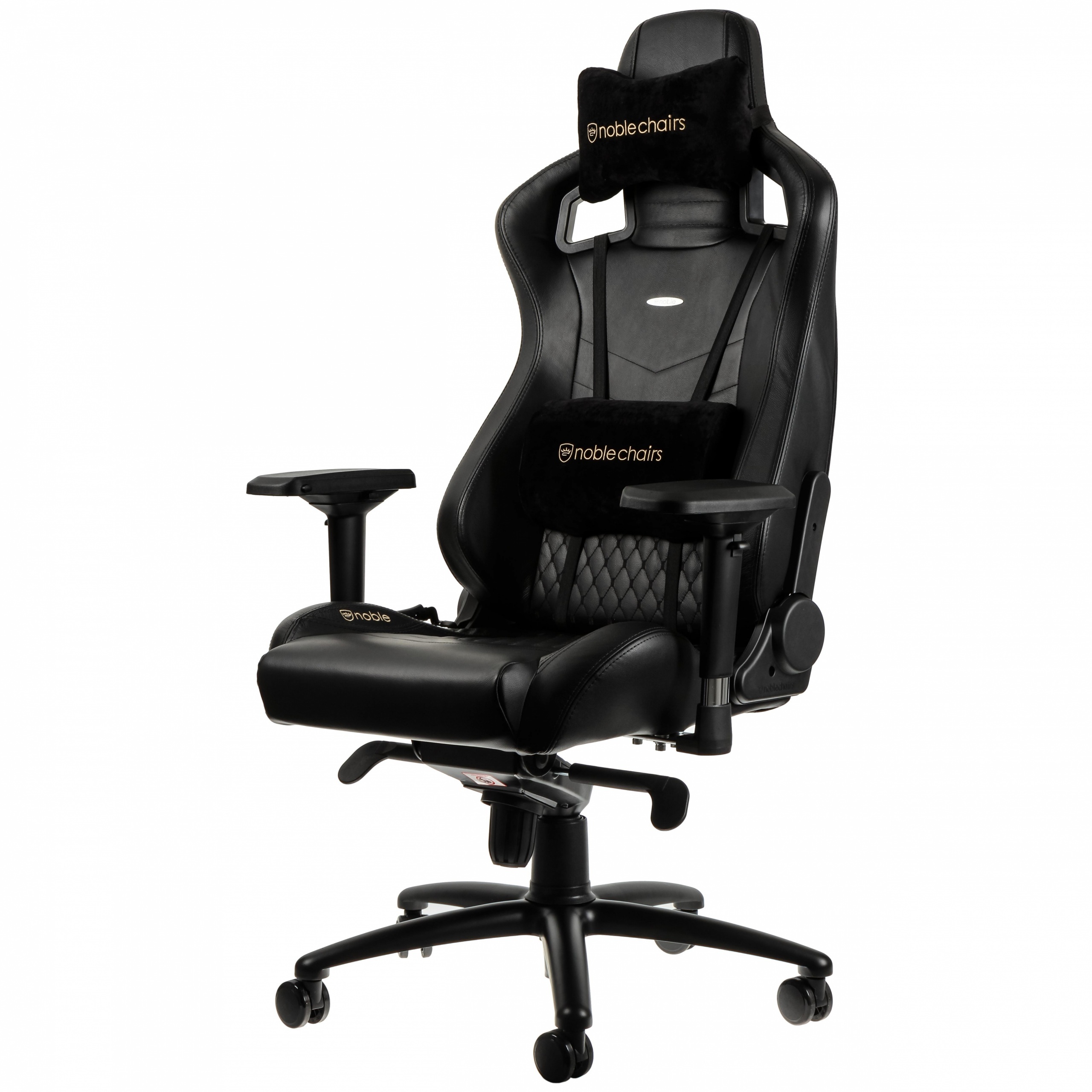 noblechairs EPIC, naturalna skóra, czarny