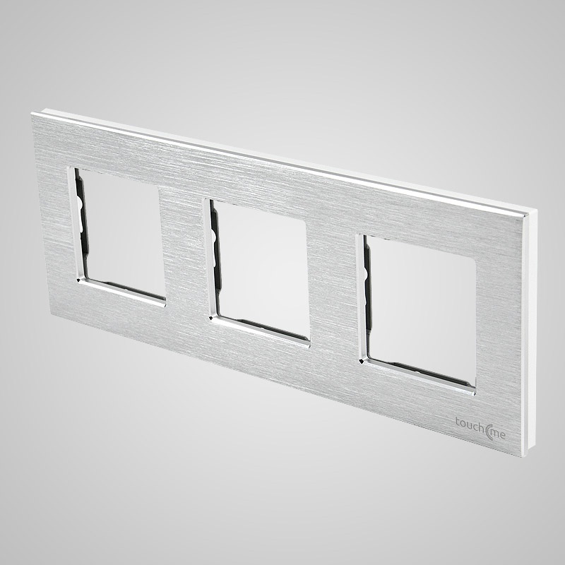 Touchme TM617W Ramka 3-krotna 86x228mm aluminium, biała