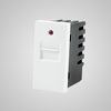 Touchme TM901W Moduł 1/2 gniazdo USB, przesłona, lampka sygnalizacyjna, białe
