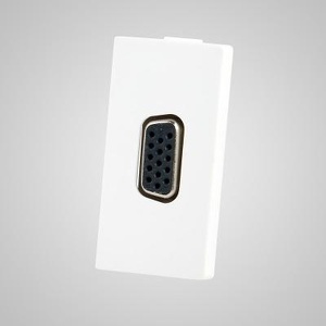 Miniatura produktu: Touchme TM907W Moduł 1/2, gniazdo VGA 15 pin żeńskie, białe