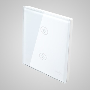 Miniatura produktu: Touchme Duży panel 86x86mm szklany, żaluzjowy, biały TM727W