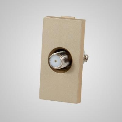 Touchme TM905G Moduł 1/2, gniazdo antenowe SAT, złote